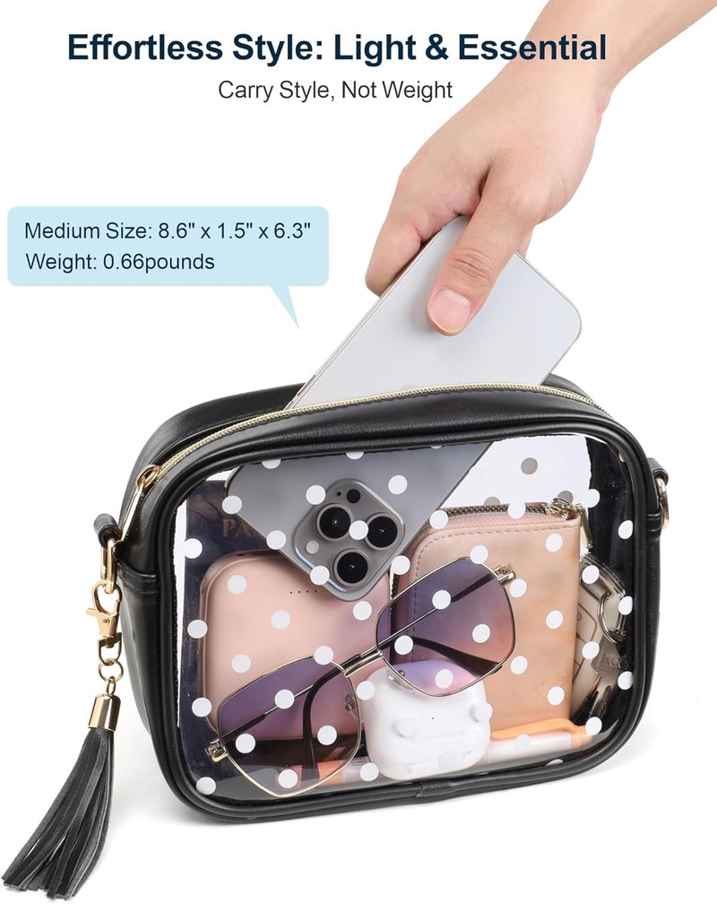 Packism Clear Bag for Stadium Events - Clear Purses for Women Stadium Crossbody Concert Bag for Game Day, Sports, Festival - Image 3